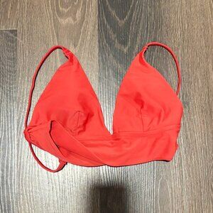 American Eagle Triangle Red Bikini Top